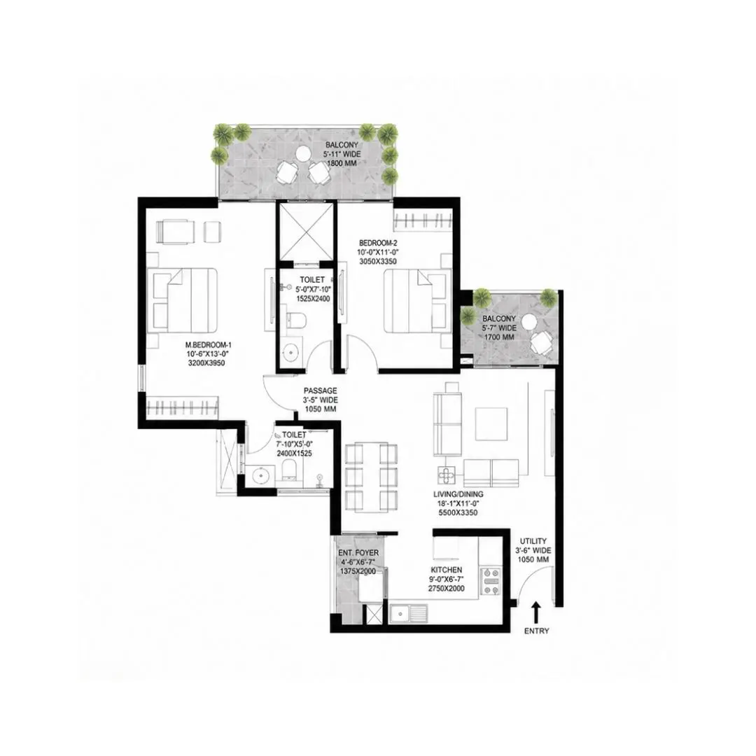 2BHK Type