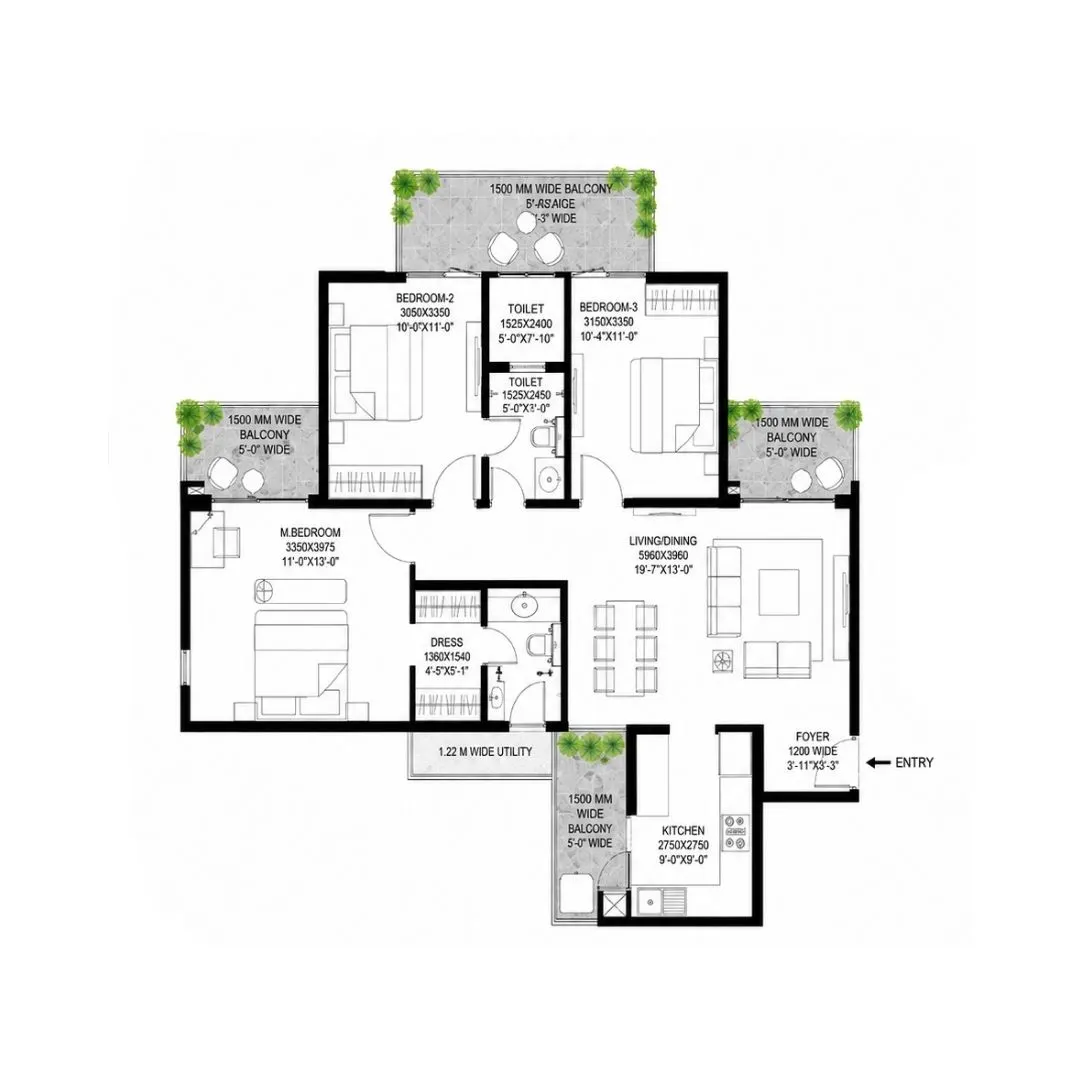 3 BHK