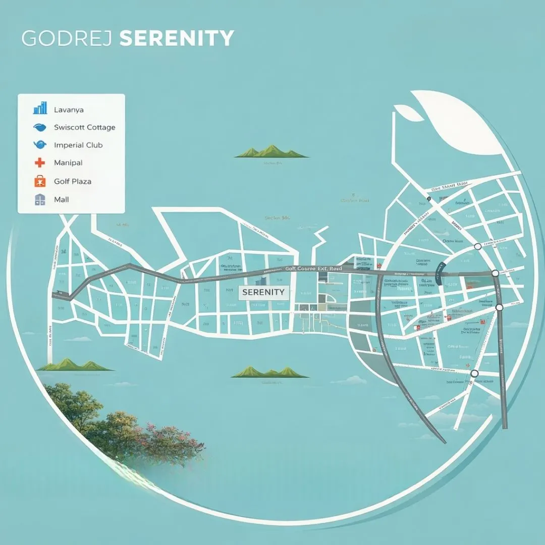 Godrej Serenity location map