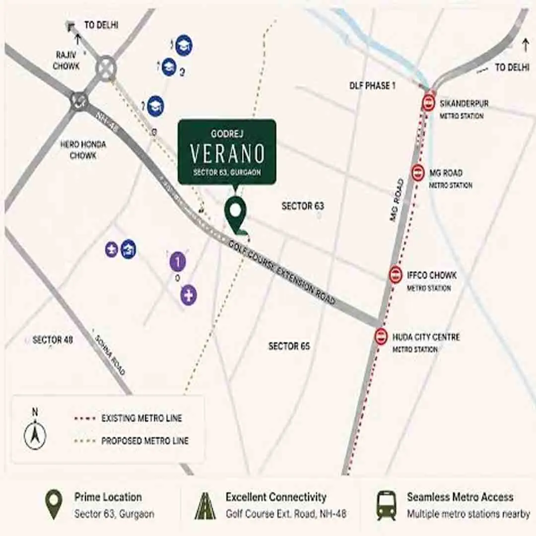 Godrej Verano location map