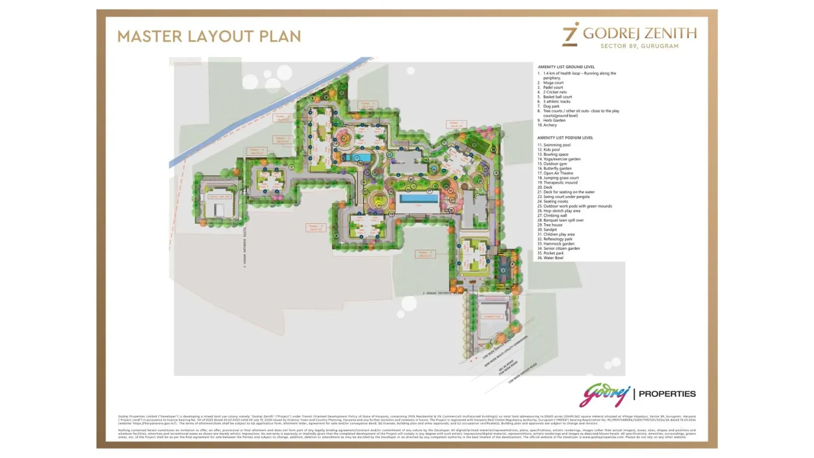 Godrej Zenith 89 master plan