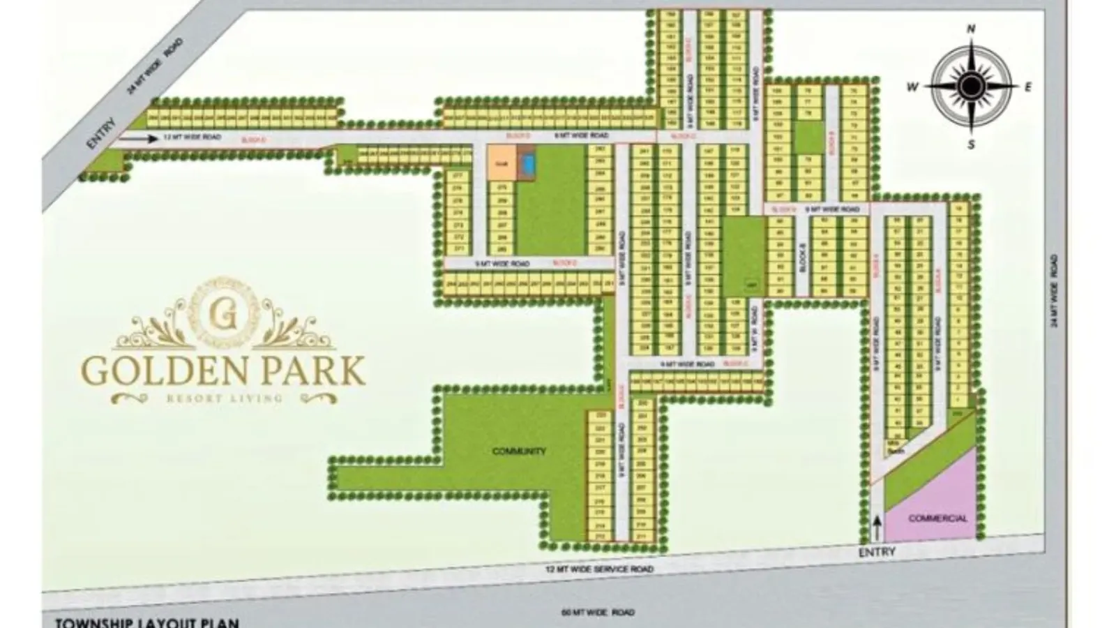 Golden Park Plots master plan