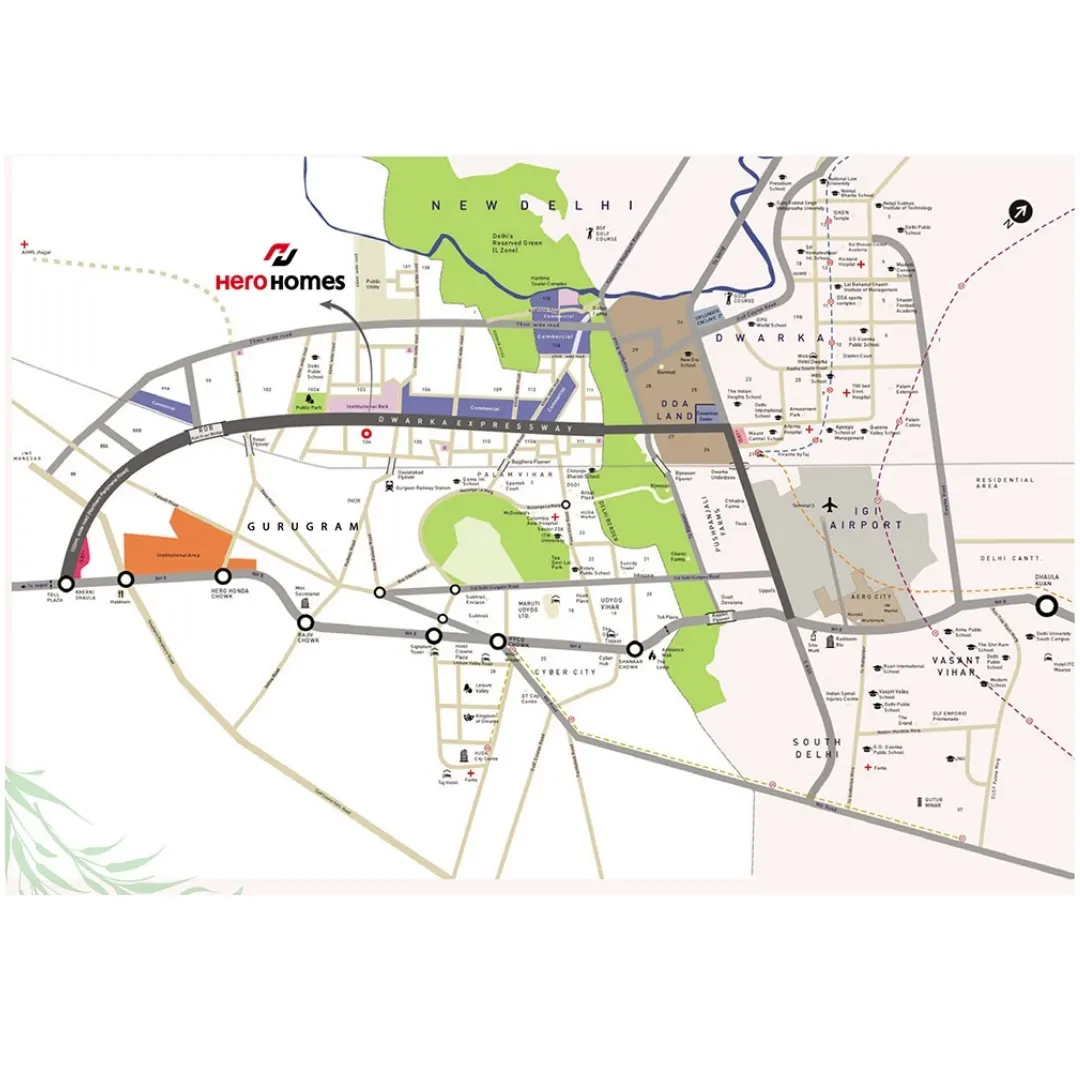 Hero Homes The Palatial location map