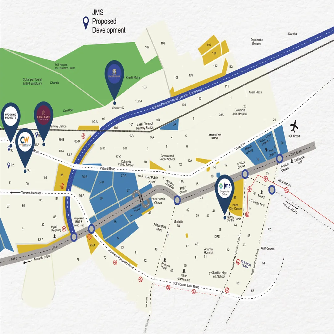 JMS Crosswalk location map