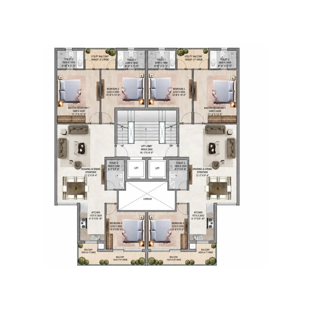 3BHK