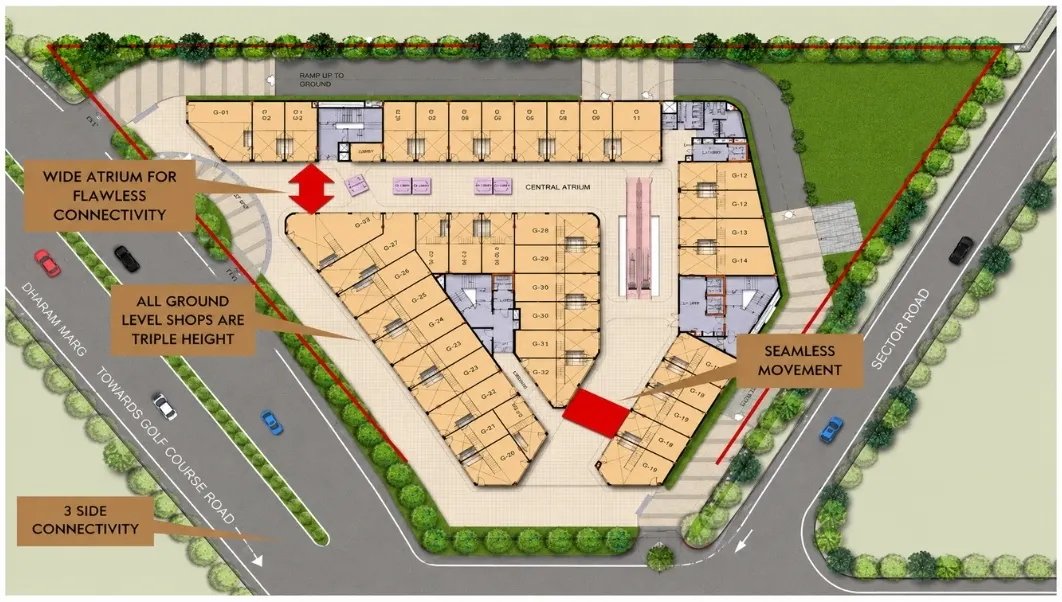 M3M Atrium 57 master plan