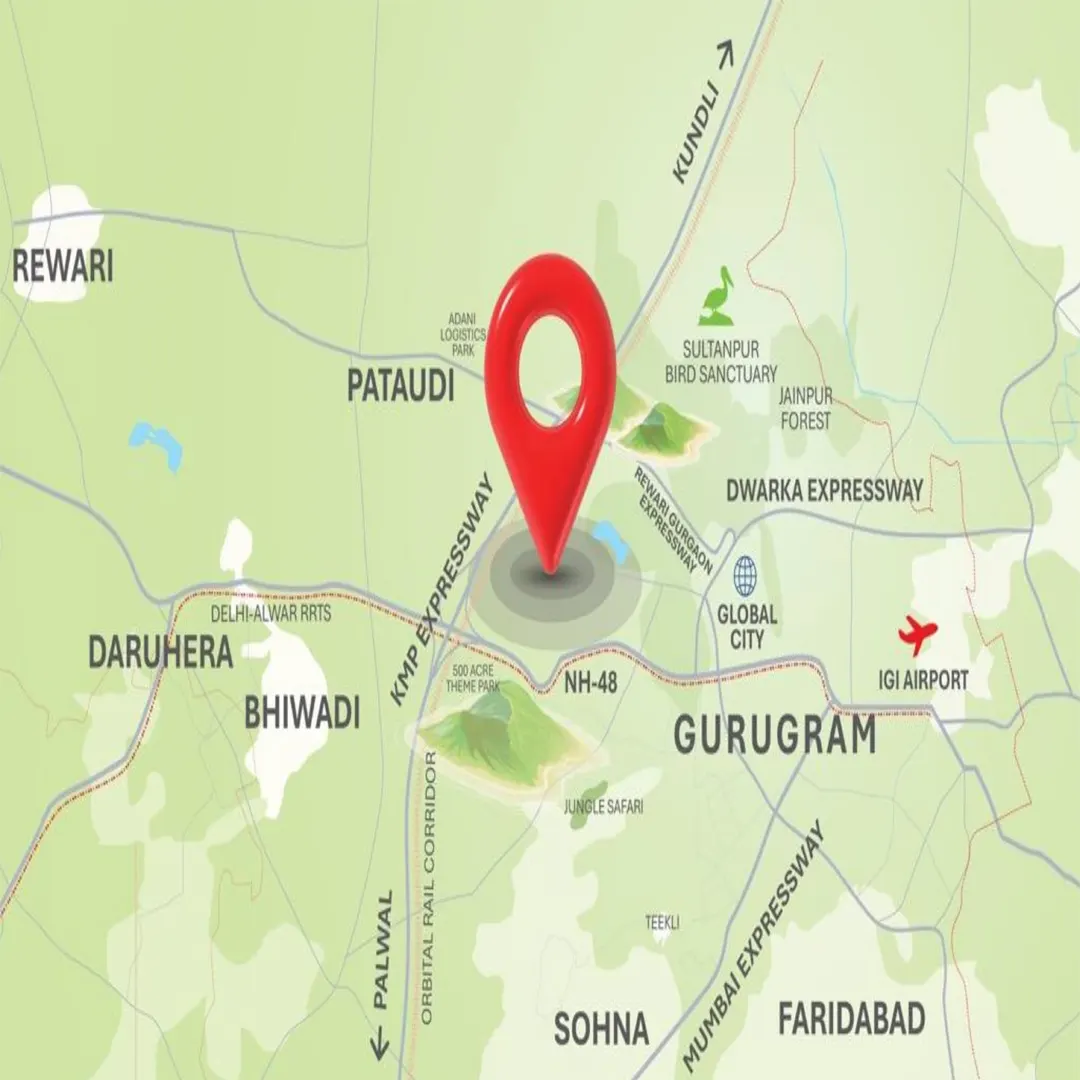 M3M Forestia West (GIC) location map