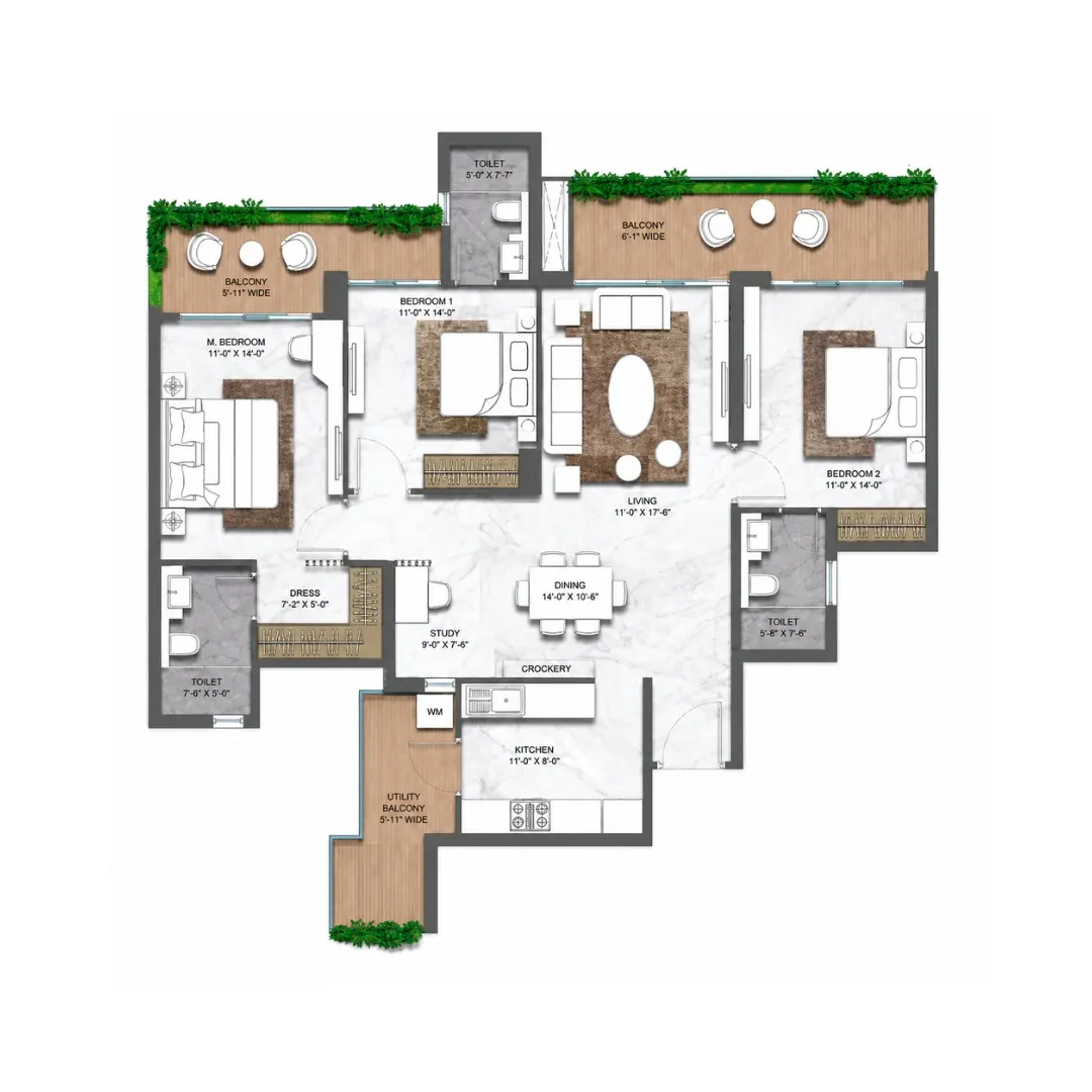 3BHK