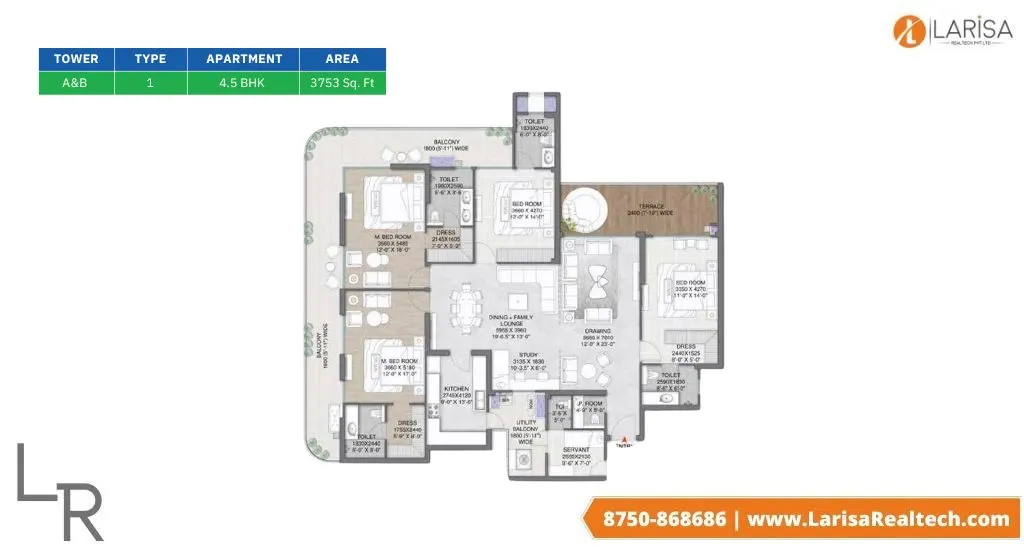 4BHK Type 1