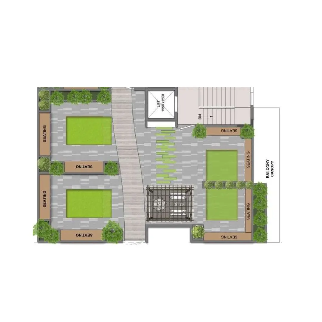 3.5BHK+3T : 1,423SQ.FT.