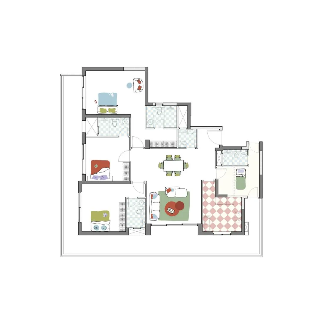 3BHK TYPE - B