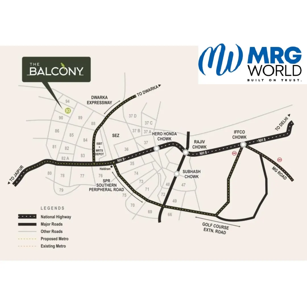 MRG World The BALCONY location map
