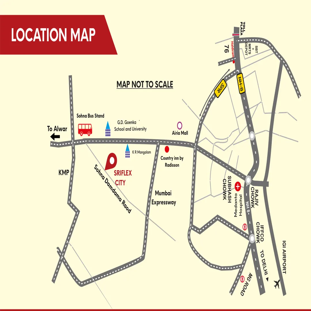 Ninex Sriflex City location map