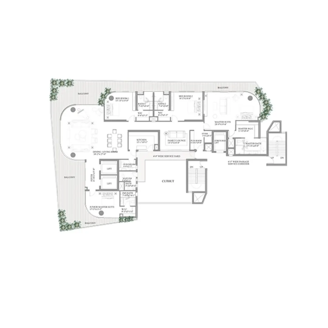 Paras Quartier floor plan