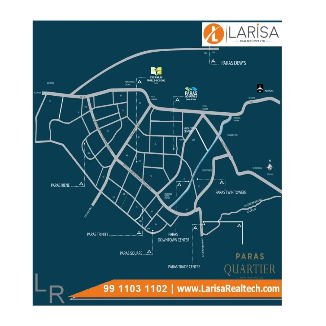 Paras Quartier location map