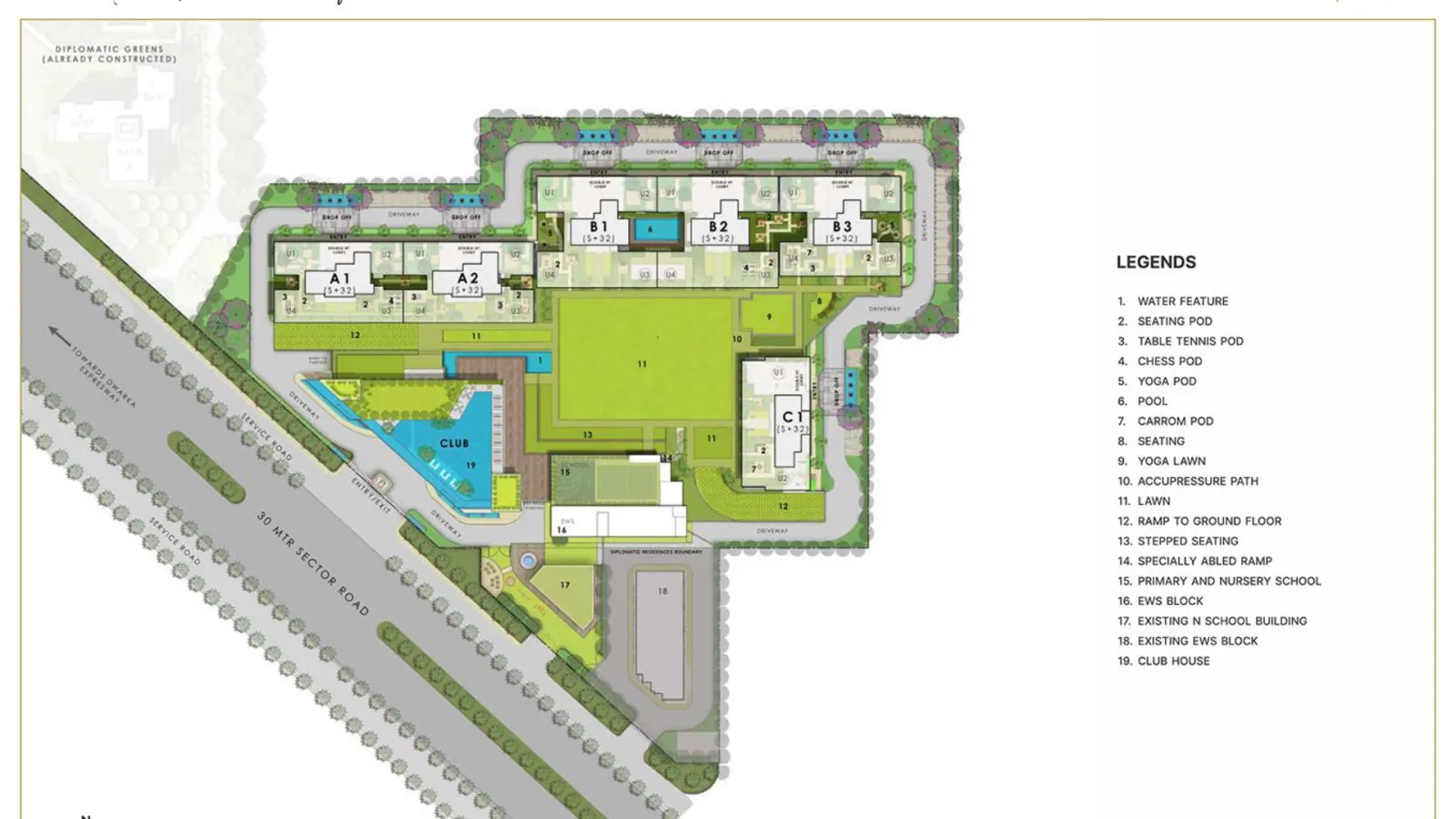 Puri Diplomtic Residences master plan