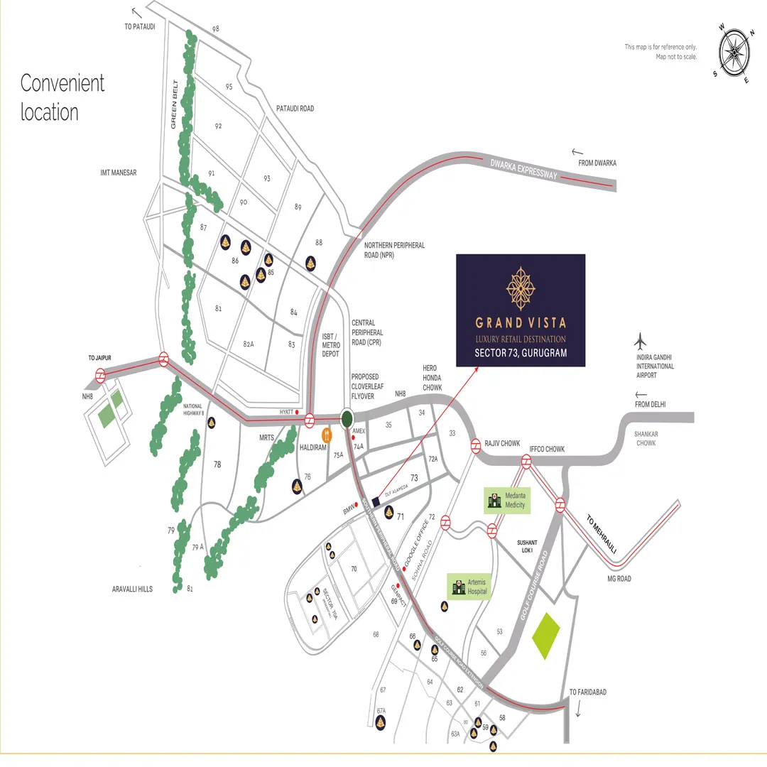Pyramid Grand Vista location map