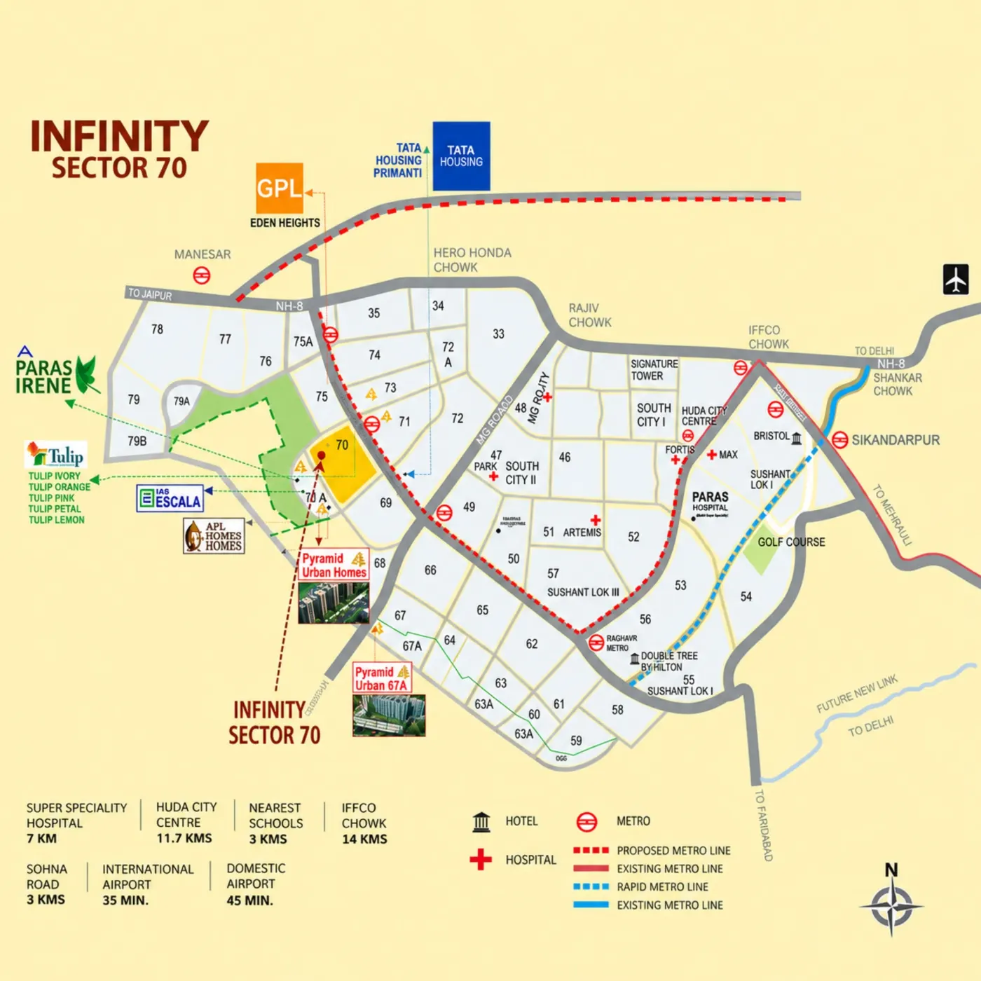 Pyramid Infinity location map