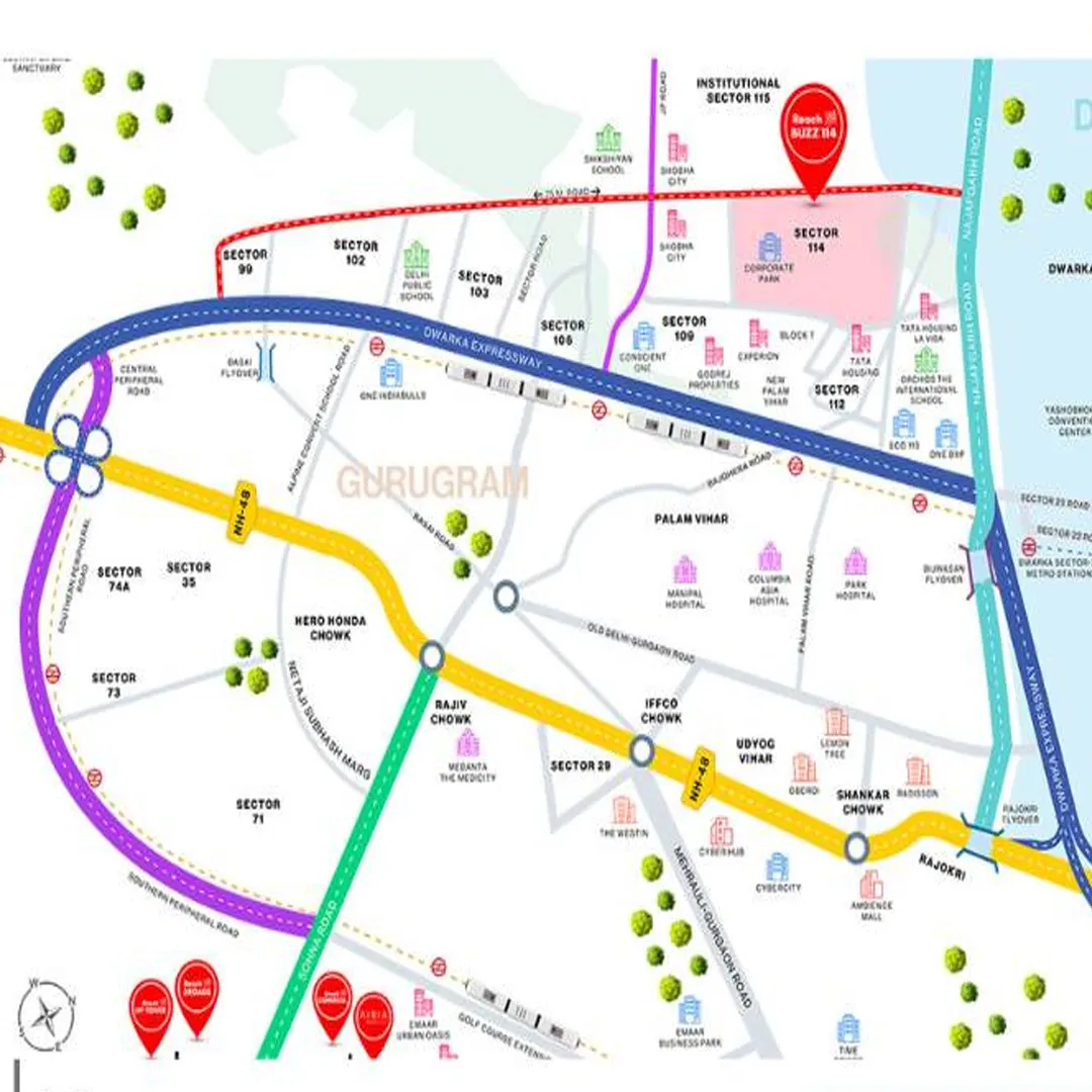 Reach Buzz 114 location map