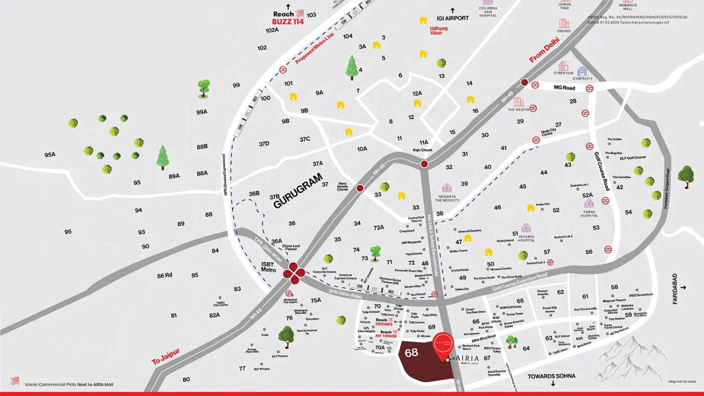 Reach The Bazaria location map