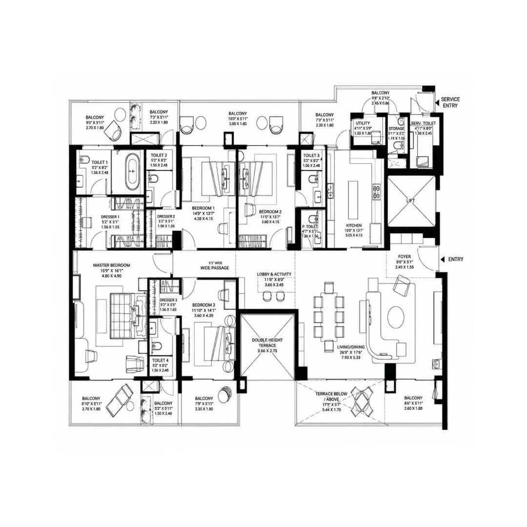 4 BHK