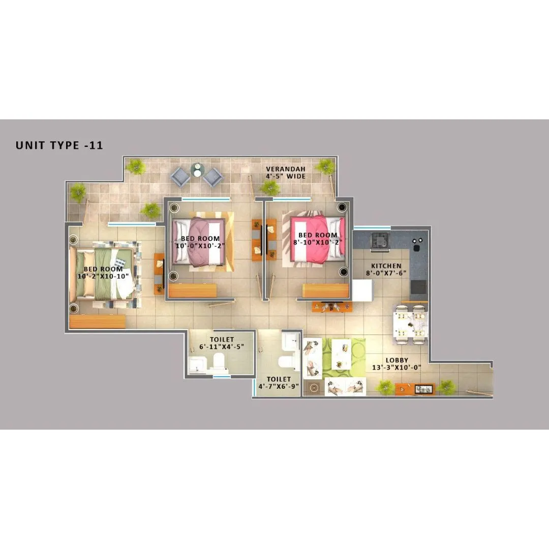 3BHK