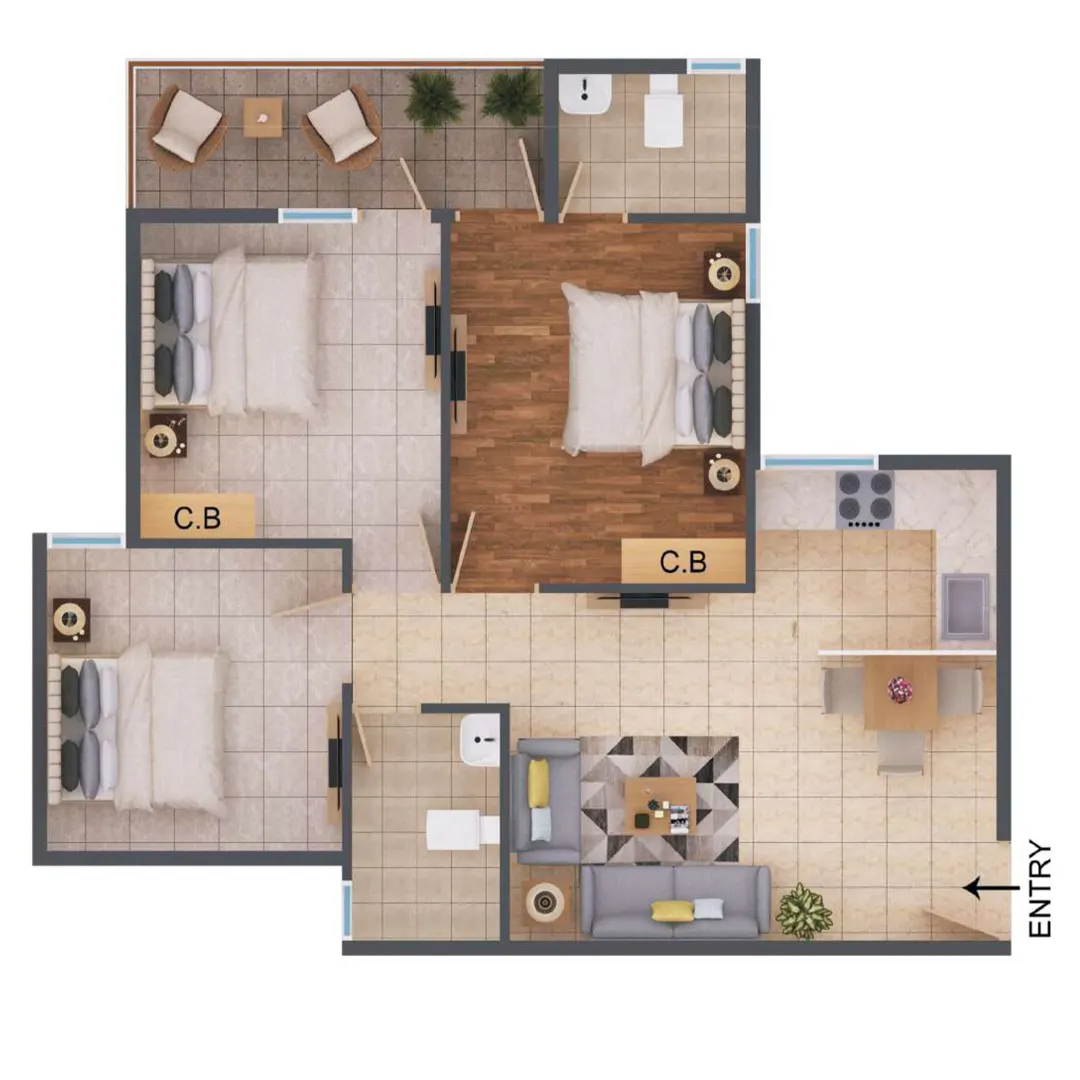 3BHK