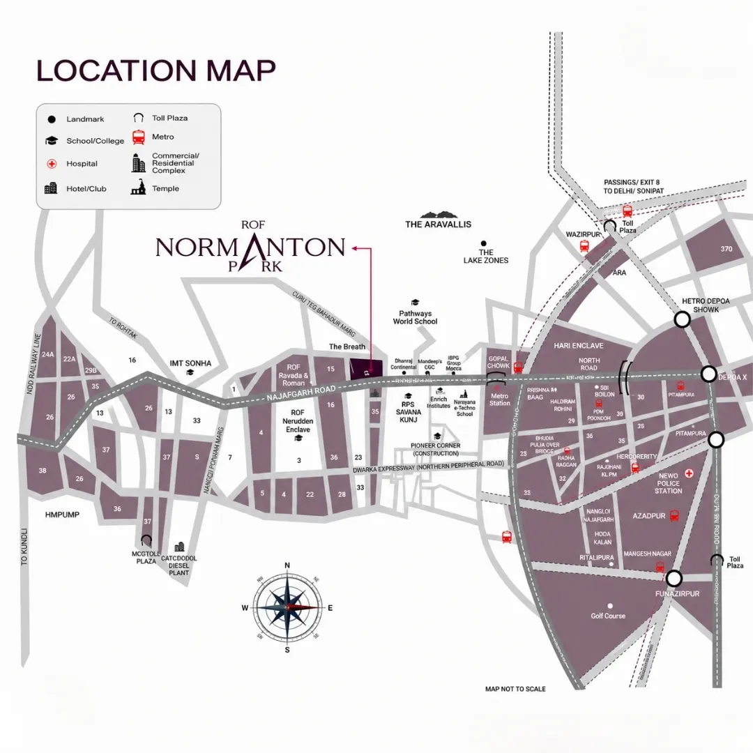 ROF Normanton Park location map