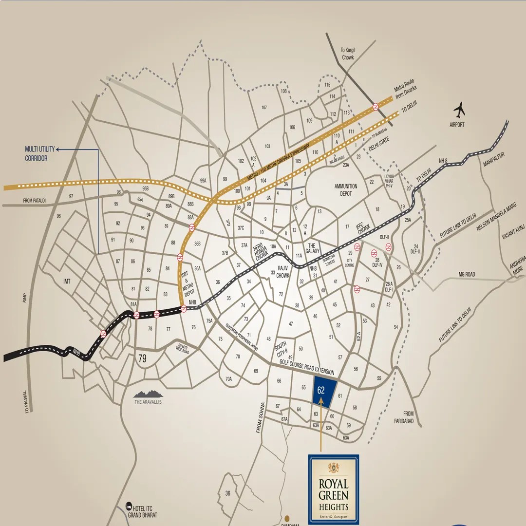 Royal Green Heights location map