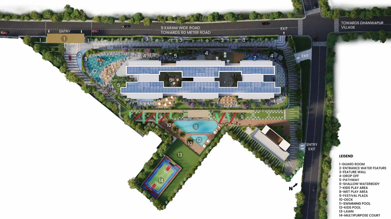 Satya Levante Residences master plan