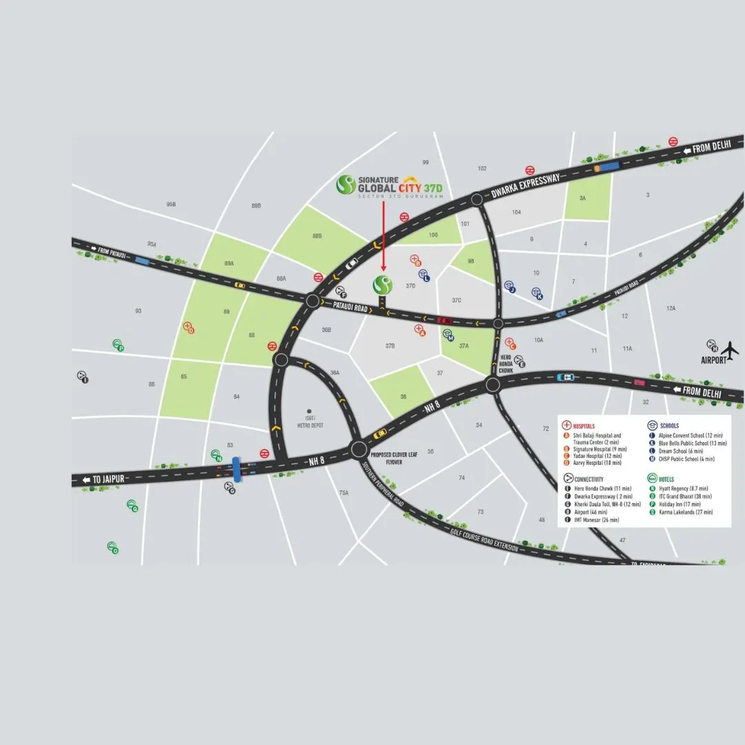 Signature Global City 37D location map