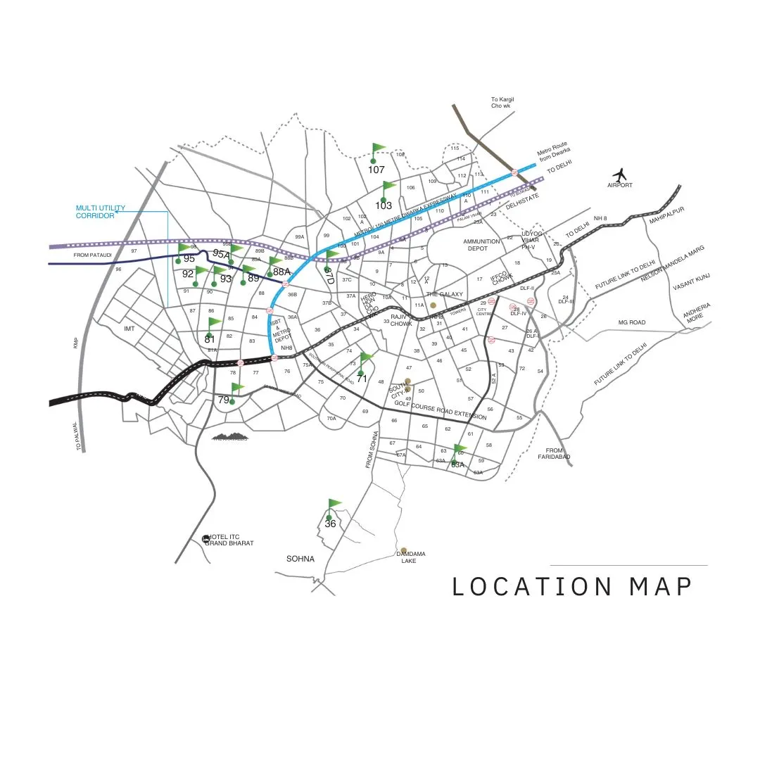 Signature Global City 79b location map