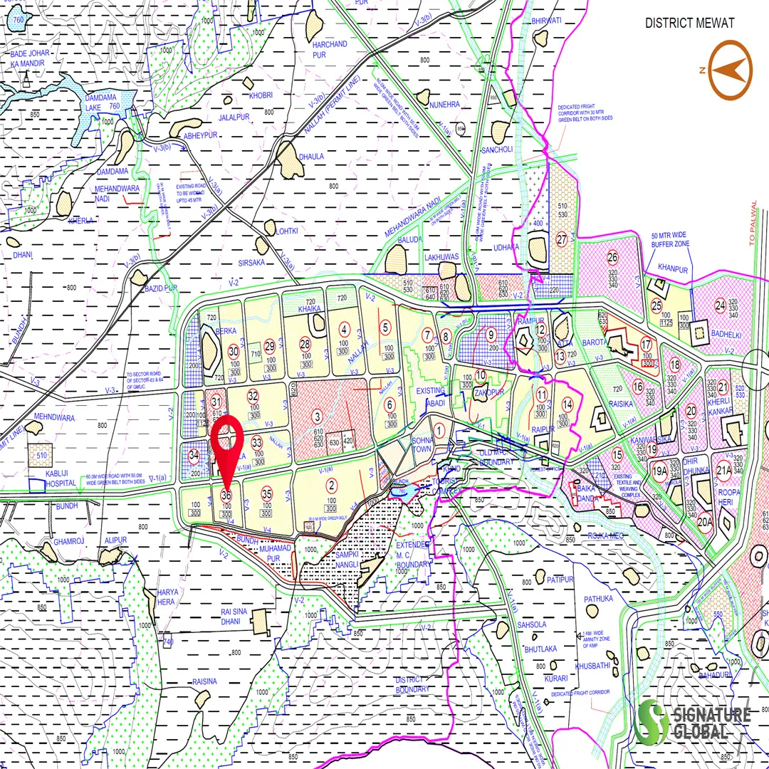 Signature Global Infinity Mall location map