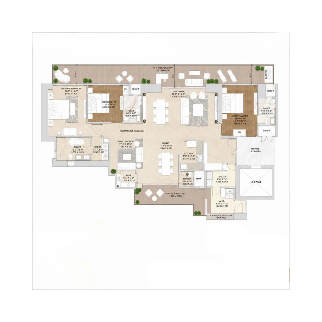 3.5 BHK