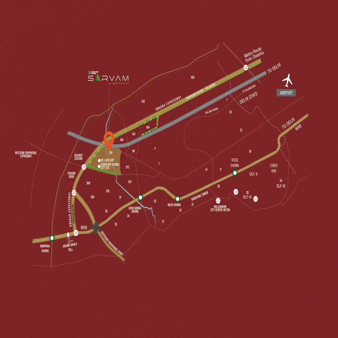 Signature Sarvam location map