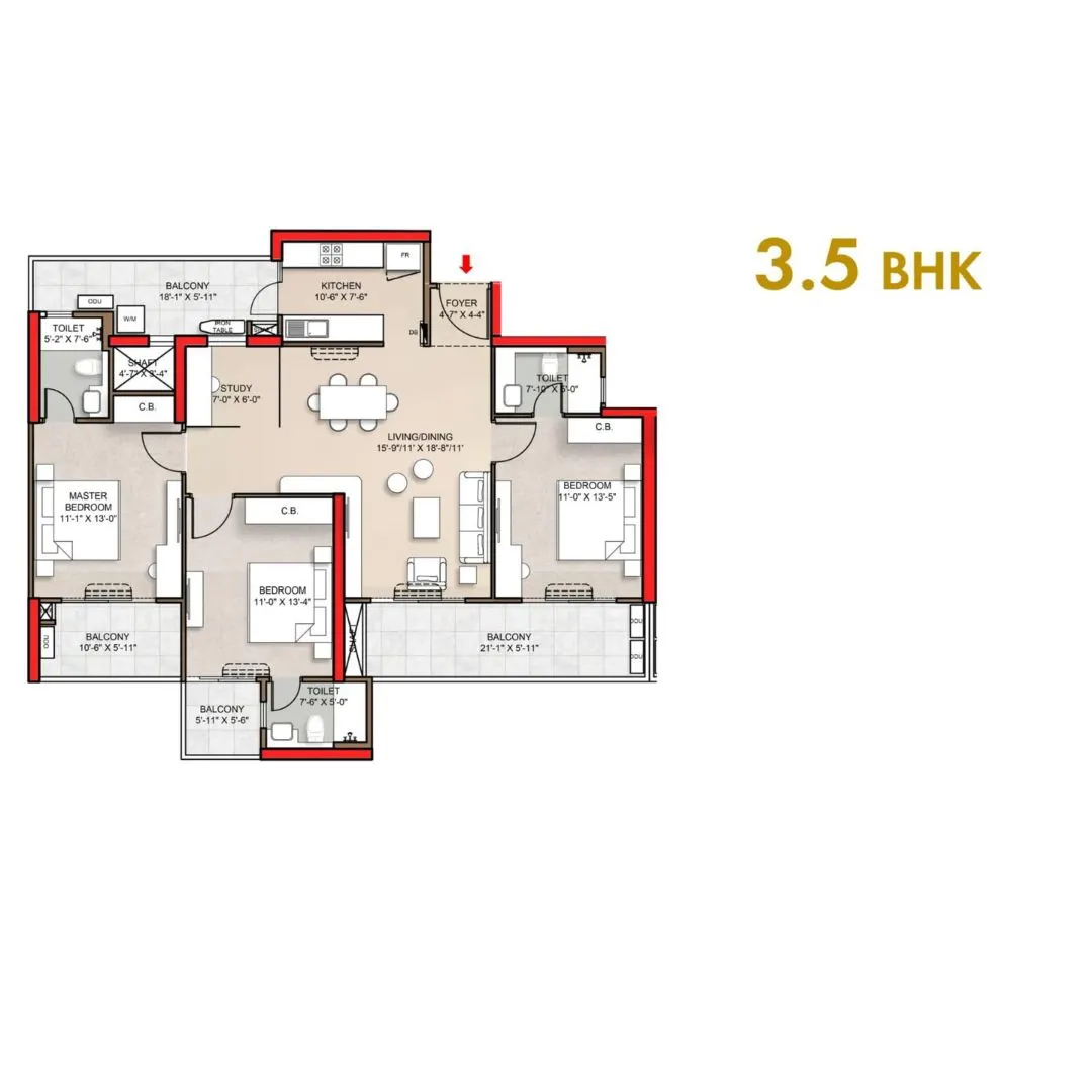 3.5BHK