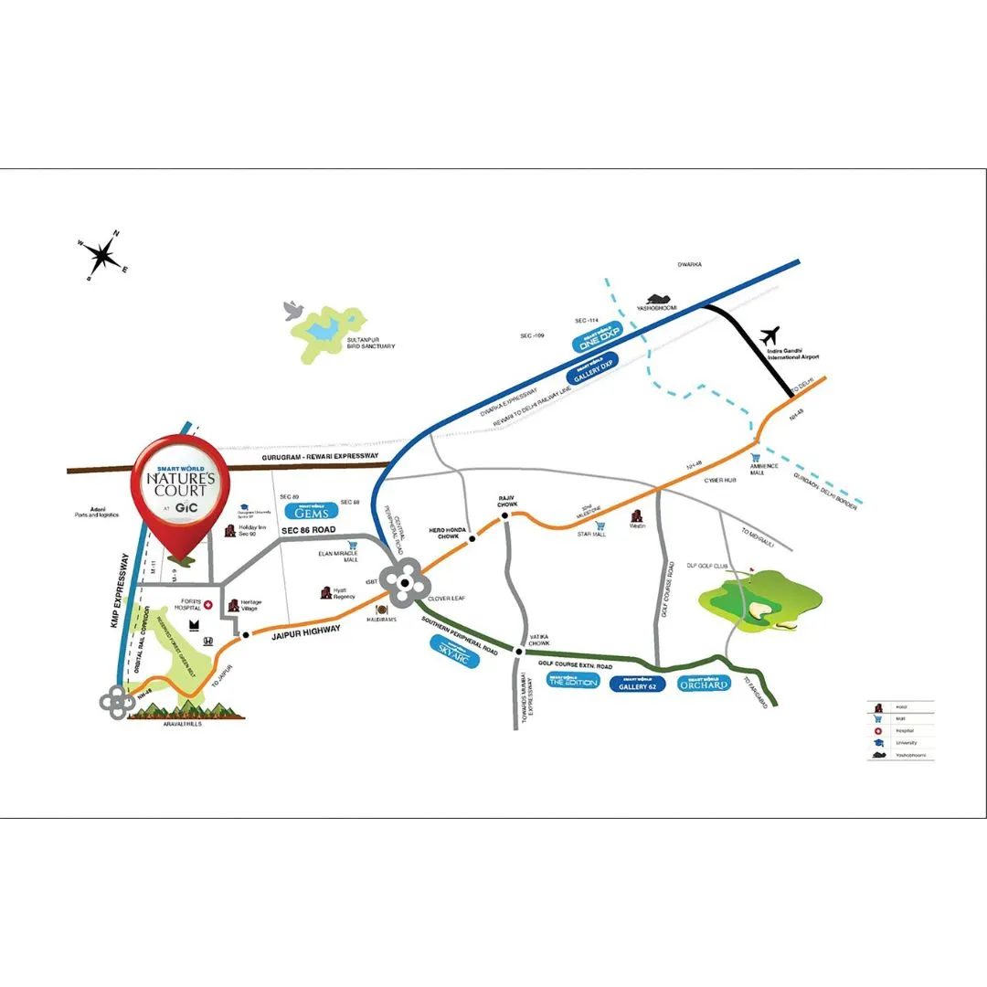 Smartworld Nature Court location map