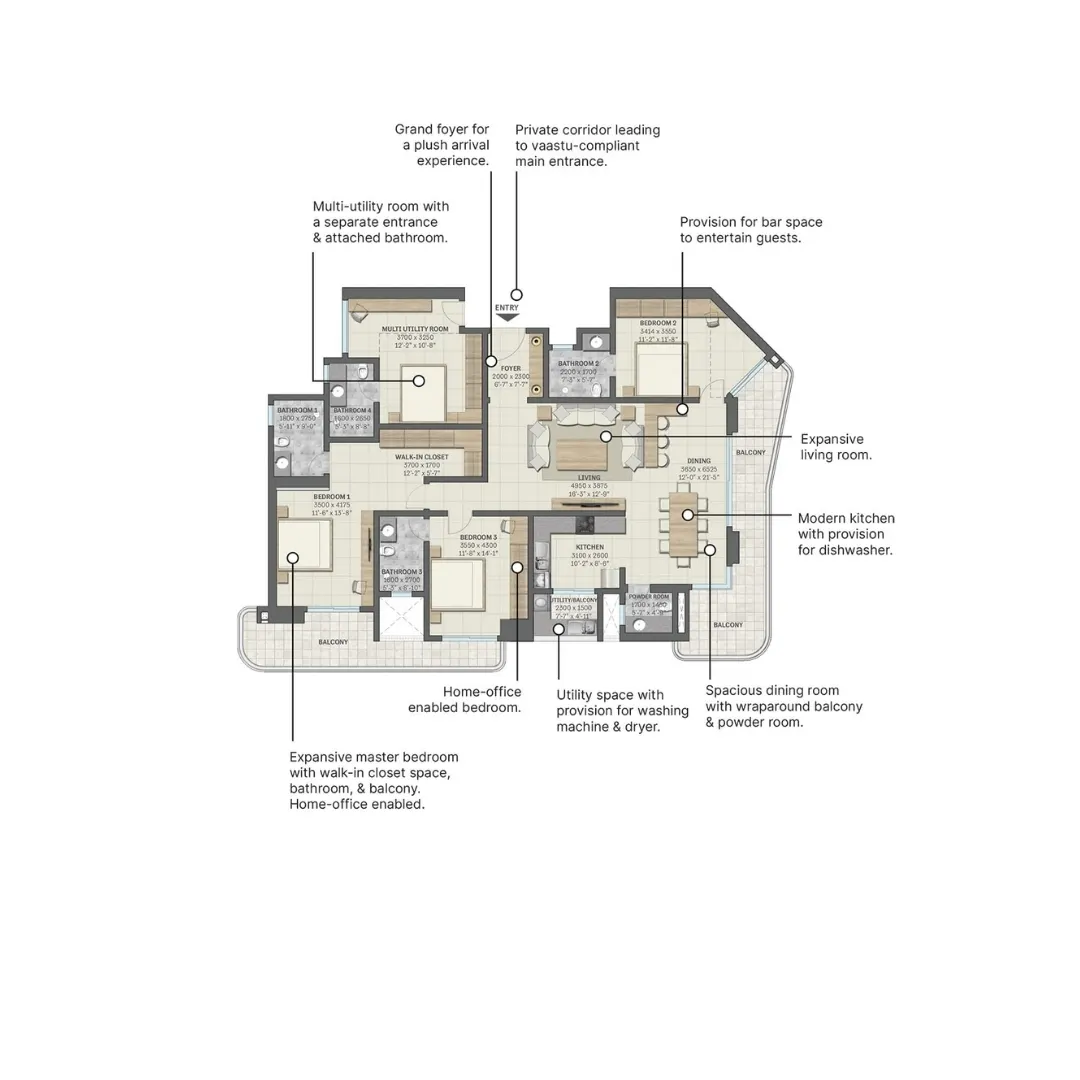 3BHK+Pvt Terrace