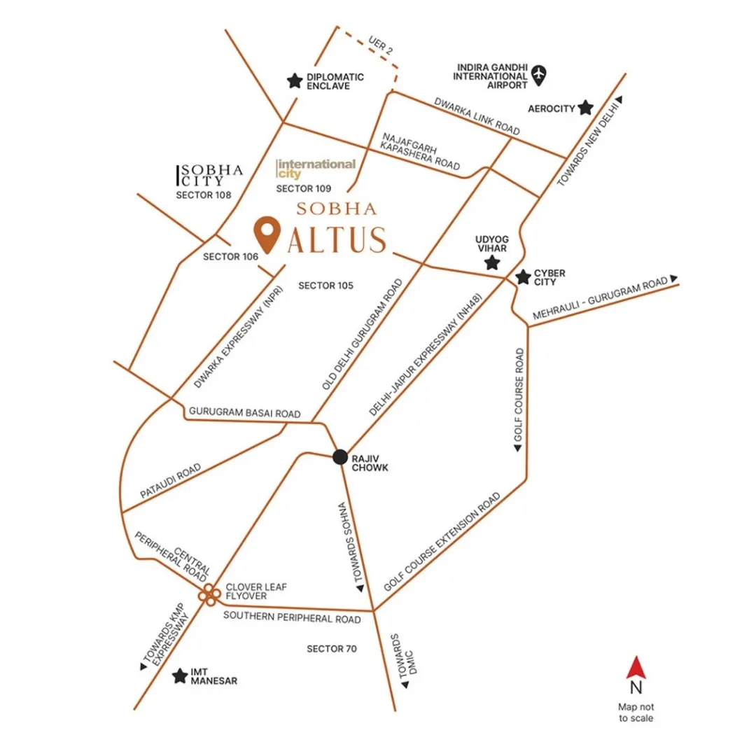 Sobha Altus location map