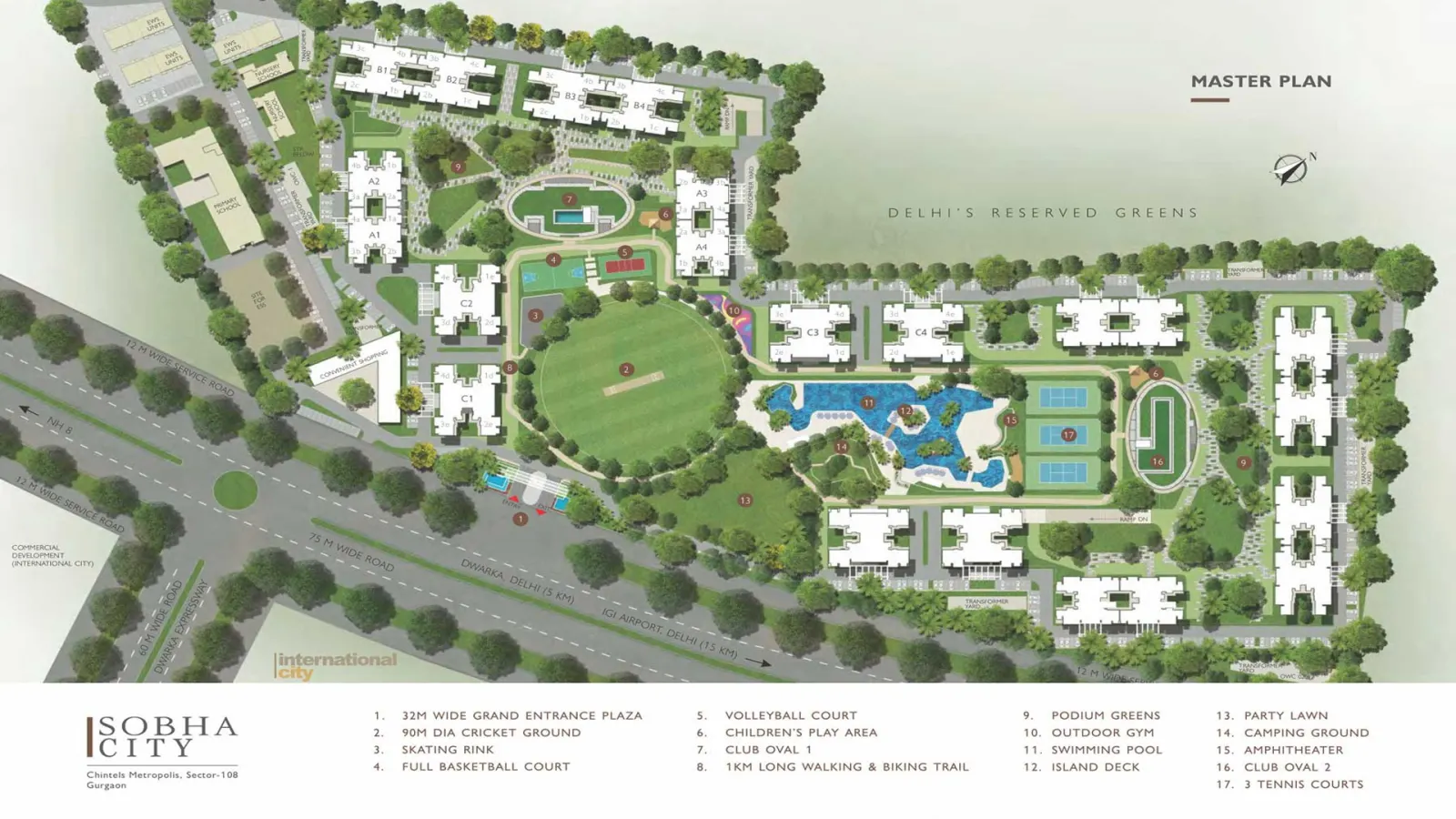 Sobha City 108 master plan