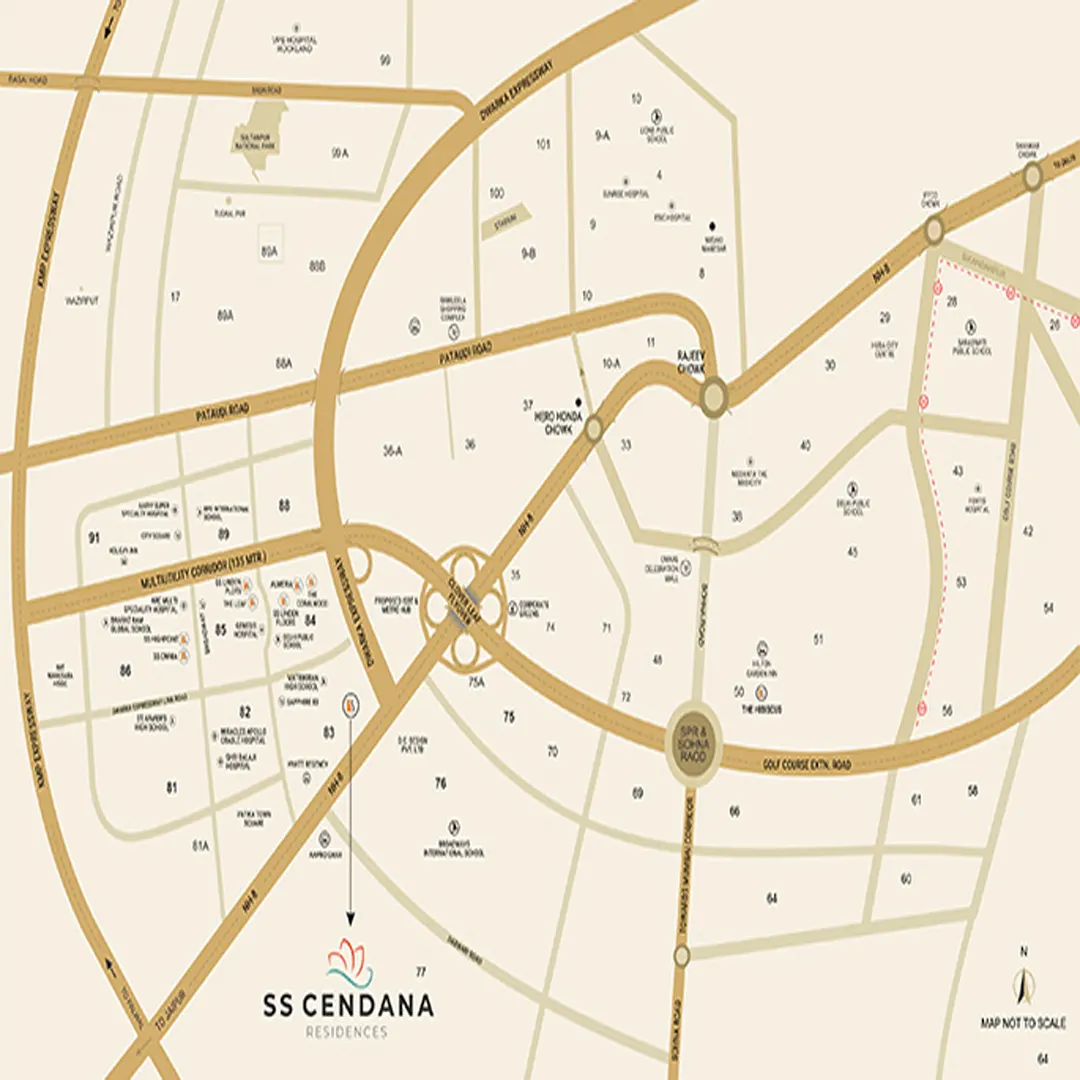 SS Cendana Residences location map