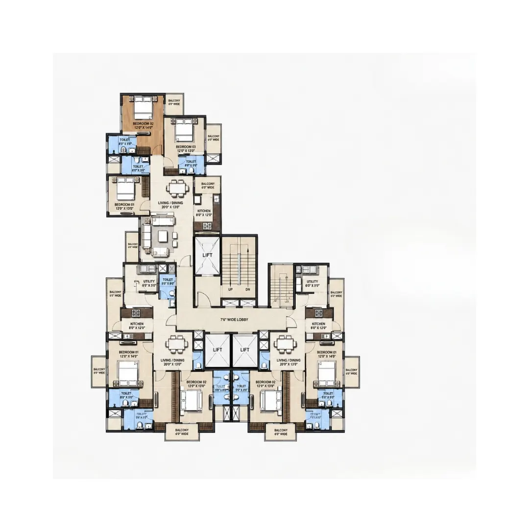 3BHK+3T