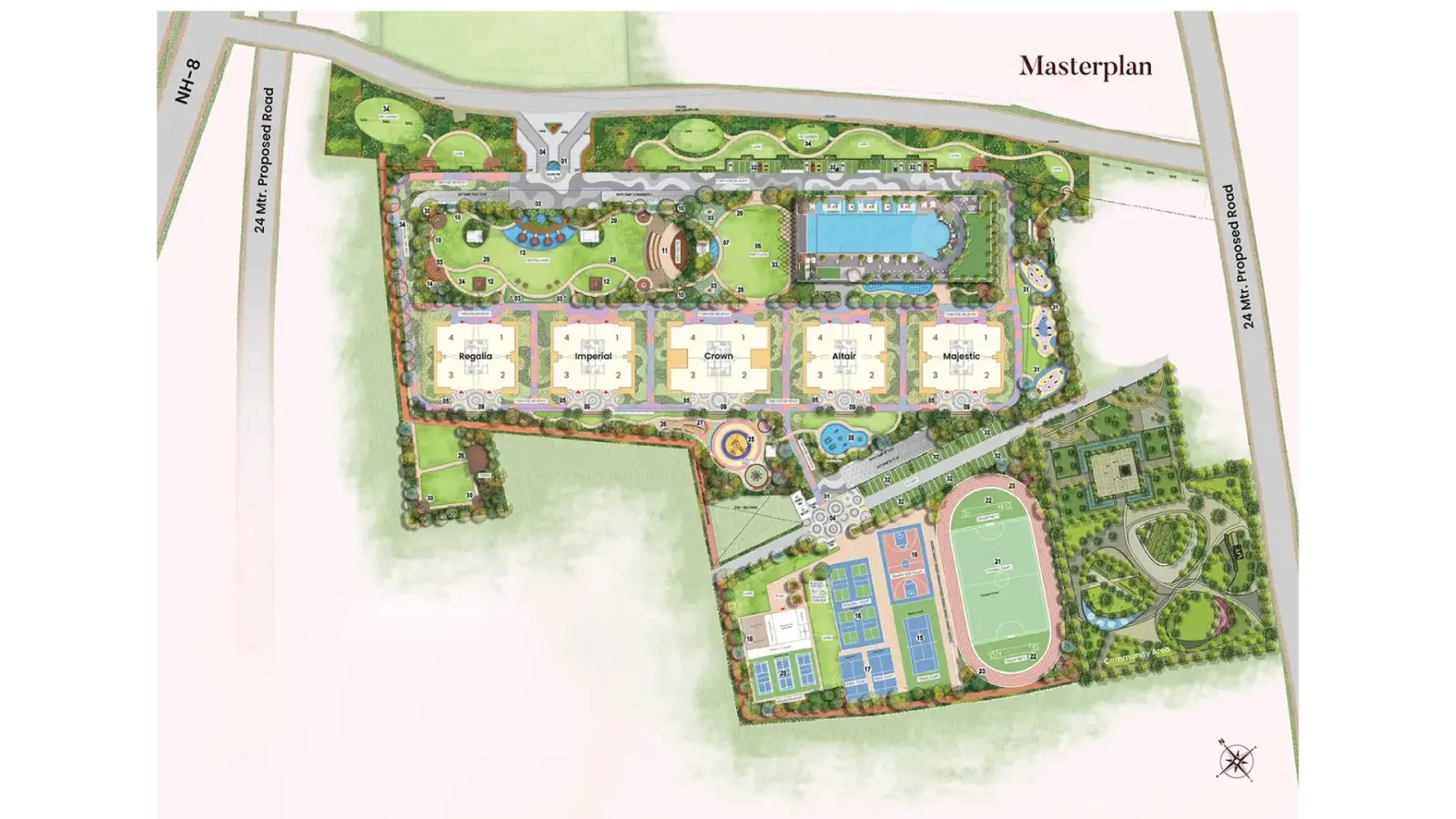 Suncity Monarch master plan