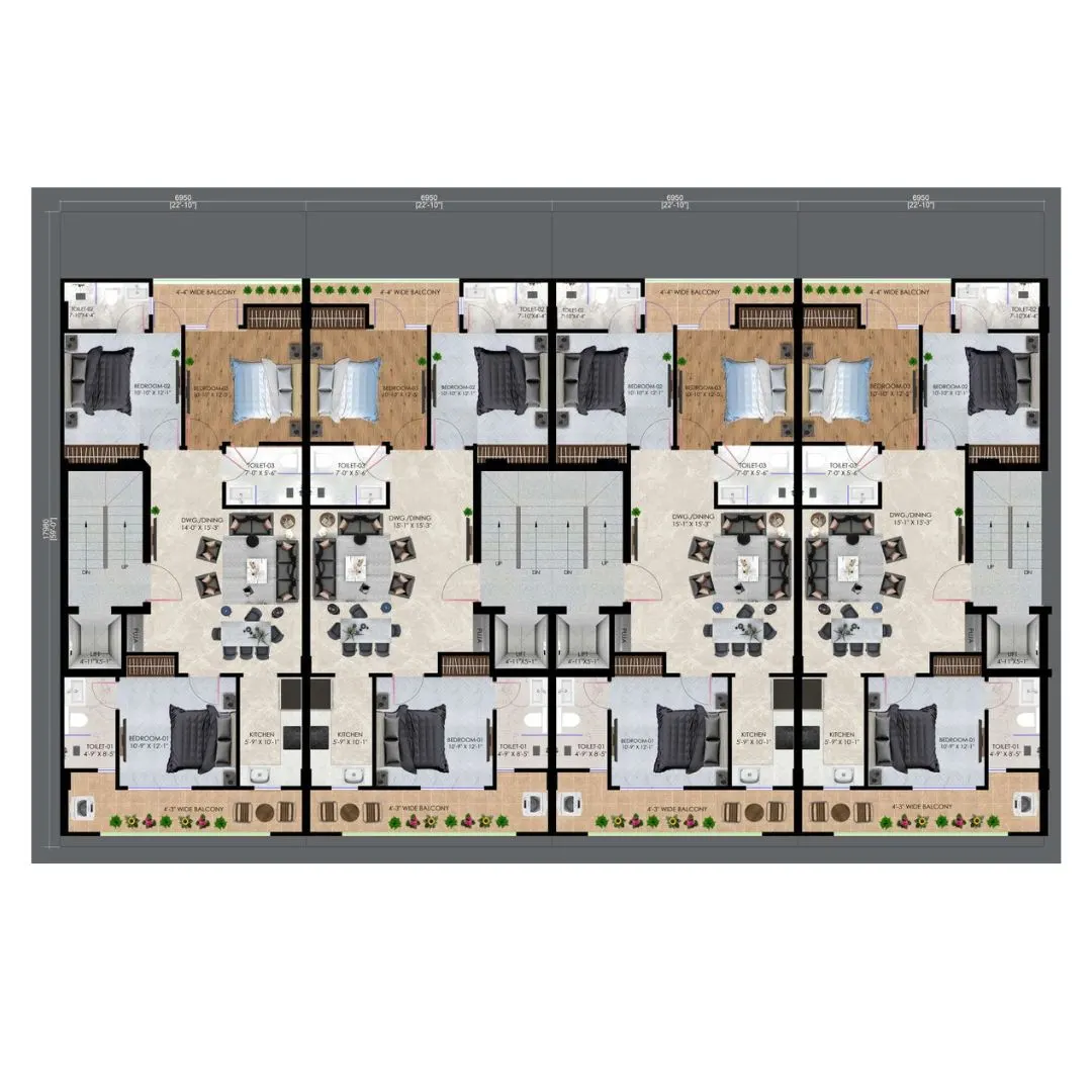 Trehan Luxury Floors Sector 35 floor plan