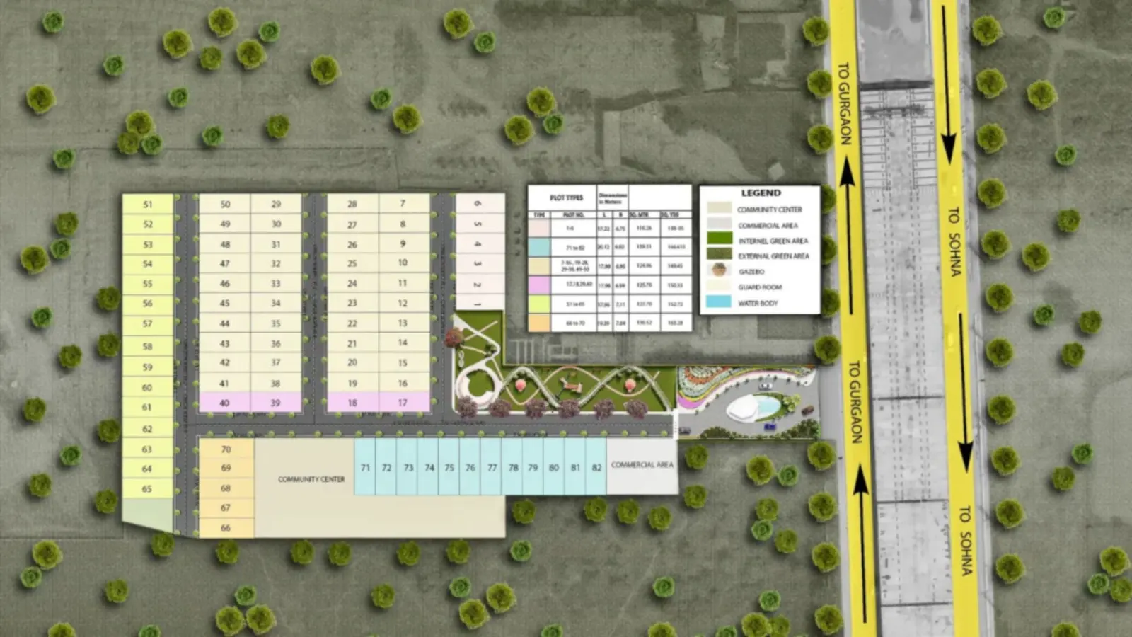 Trehan Luxury Floors Sector 35 master plan