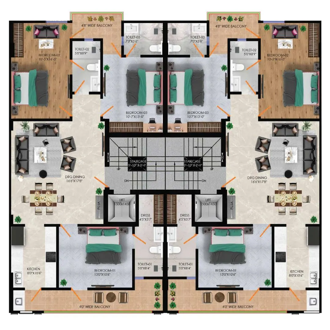 3BHK