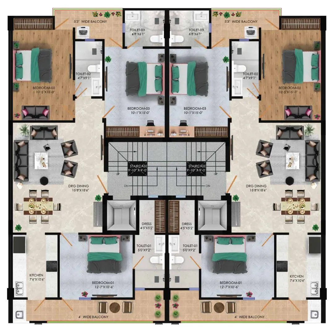 3BHK
