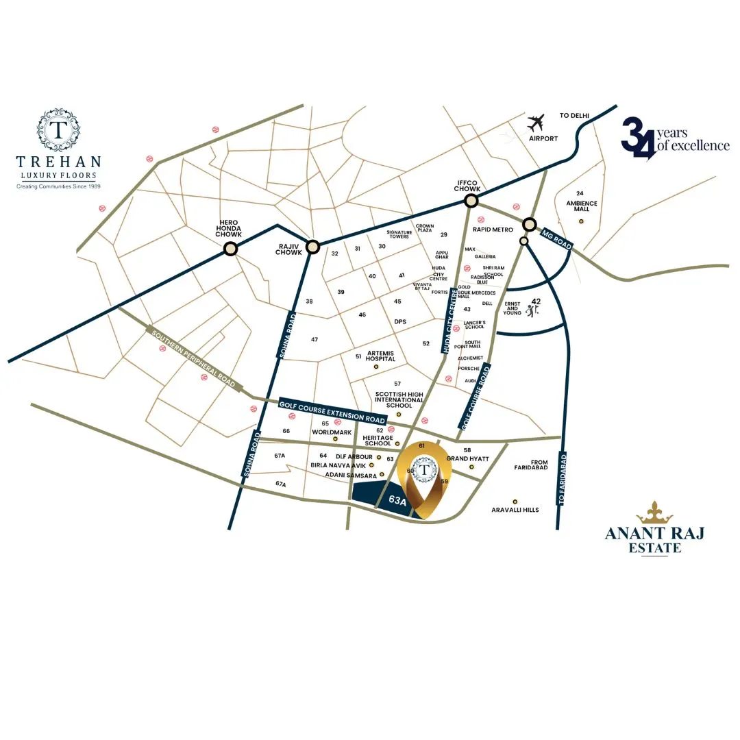 Trehan Luxury Floors 63A location map