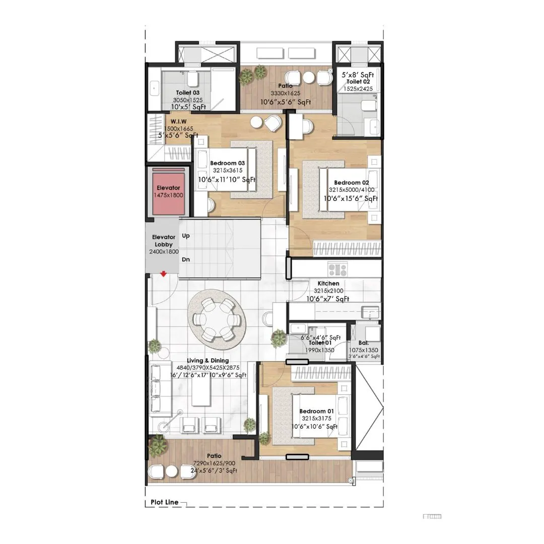 3BHK Type 3