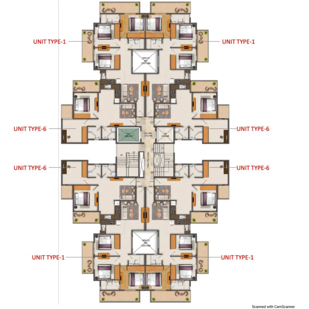 3BHK Type 5 - Type 6